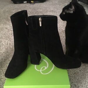 Sam Edelman Black Heeled Boots 9 M